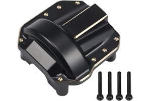 COOWOO Brass RC Front Rear Diff Covers Upgrade Parts (Set of 2) - Precision CNC Machined for Enhanced Stability and Durability