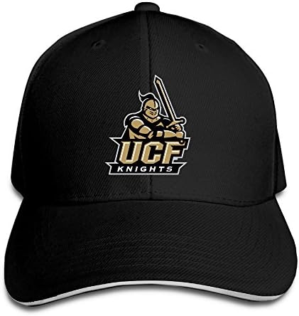 Unisex UCF Knights Funny Adjustable Sandwich Peaked Baseball Cap/Hat Black