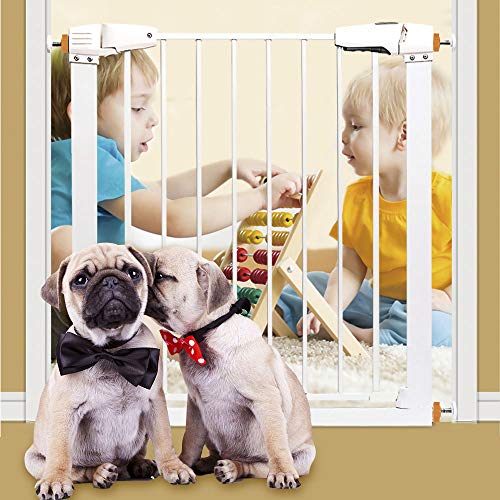 OFUN 4 Pack Baby Gates Wall Cups + 4 Pack M10 Pressure Gates Threaded Spindle Rods, Safety Wall Bumpers Guard Baby Gates Spindle Rods Kit for Pet Child Kid Walk Through Pressure Mounted Gates Guard - Thumbnail 4