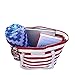 PortoVino Beach Wine Tote (Red/White) - Beach Bag with Hidden, Insulated Compartment, Holds 2 bottles of Wine!