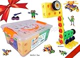 KoolToys | STEM Learning | Original 99 Piece Educational Construction Engineering Building Blocks Set for 3, 4 and 5+ Year Old Boys & Girls | Creative Fun Kit | Best Toy Gift for Kids Ages 3yr – 6yr
