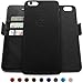 Dreem iPhone 6/6s Plus Wallet Case with Detachable SlimCase, Fibonacci Luxury Series, Vegan Leather, RFID Protection, 2-Way Stand, Gift Box - Black