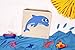 kaikai & ash Toy Storage Bins, Foldable Canvas Cube Box for Kids, 13 inch - Soaring Dolphin