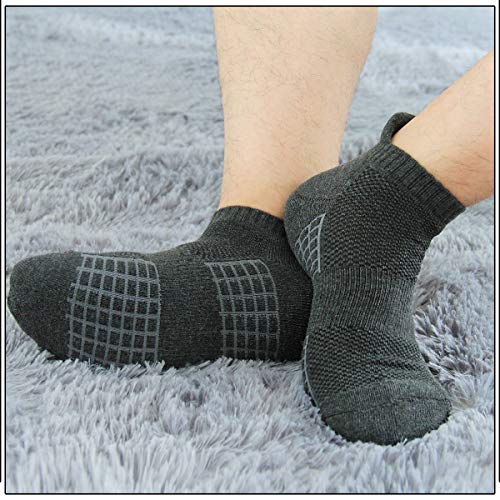 LITERRA Mens Athletic Socks Low Cut Sports Running Cushioned Ankle Socks(6 Pack)