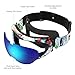 OutdoorMaster Kids Ski Goggles - Helmet Compatible Snow Goggles for Boys & Girls with 100% UV Protection (Color pattern Frame + VLT 15% Grey Lens with Full REVO Blue)