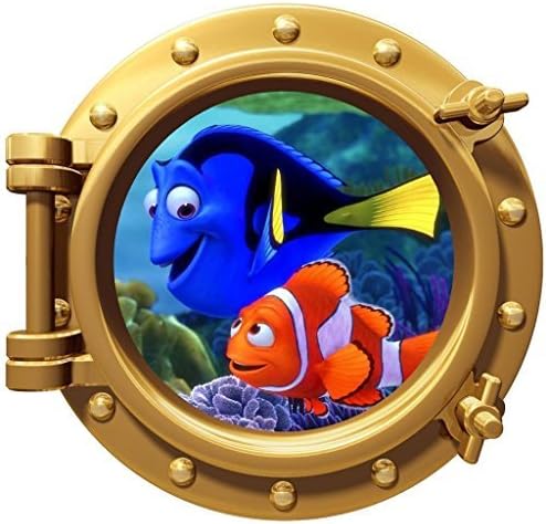 Wandkunst Dekor FINDET NEMO Bullauge Kinder Schlafzimmer Aufkleber