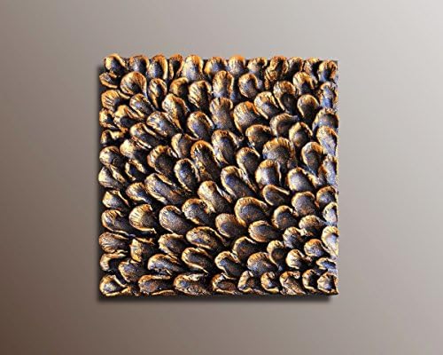 Textured Wall Tile - Wall Sculpture - Textured Abstract Painting - Wood Wall Decor - Wall Art
