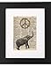 Fresh Prints of CT Dictionary Art Print - Peace Balloon and Elephant - Printed on Recycled Vintage Dictionary Paper - 8.5