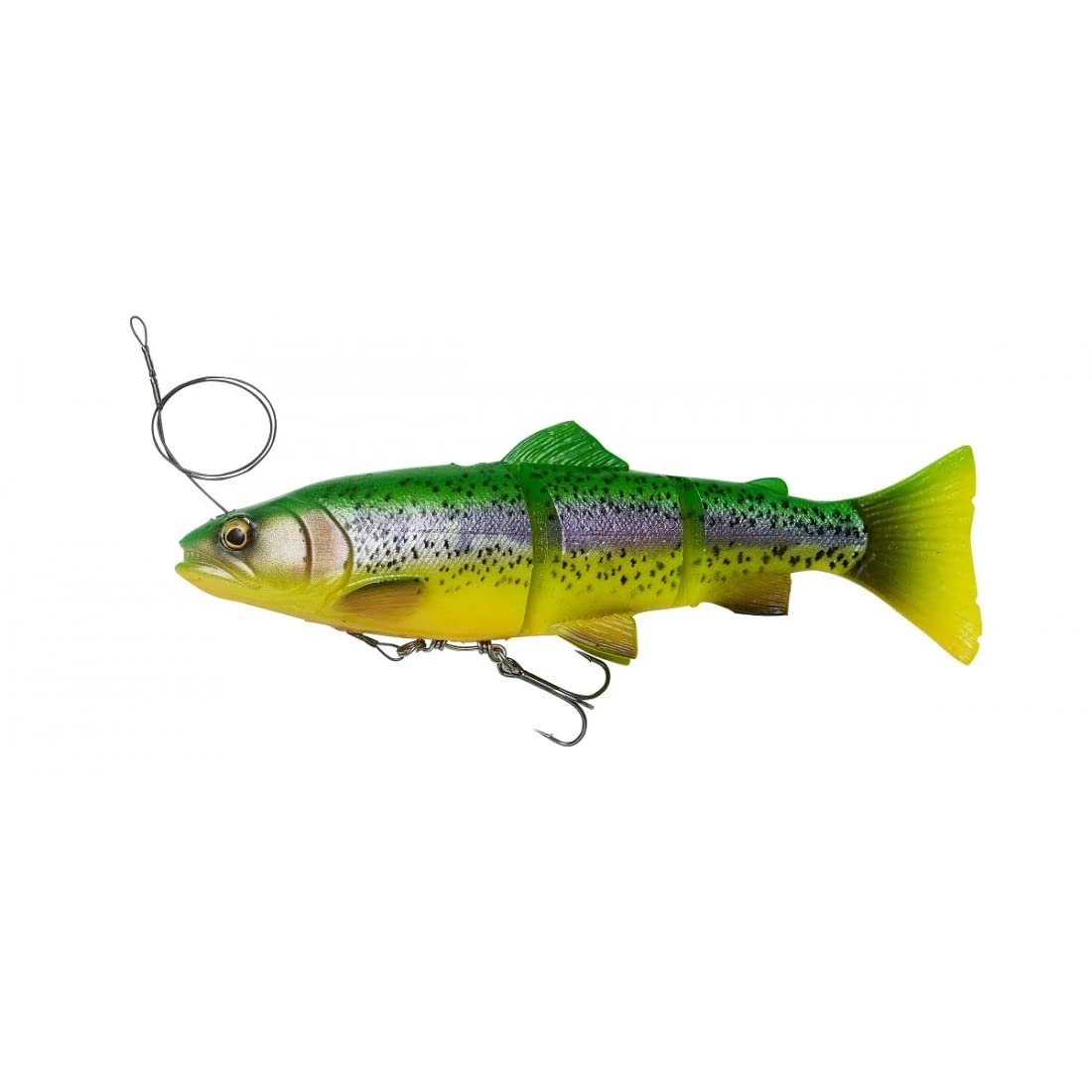 Savage Gear 4D Line Thru Trout Rubber Trout Fish, Colour: Firetrout, Length/Weight/Swimming Behaviour: 20 cm/98 g/Moderately Sinking
