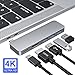 USB C Hub, 5 in 1 Type-C Hub with 4K HDMI, Power Delivery, 3 USB 3.0 Ports Compatible with 2016 / 2017 / 2018 MacBook Pro, 2018 MacBook Air, ChromeBook, XPS and More, Space Grey