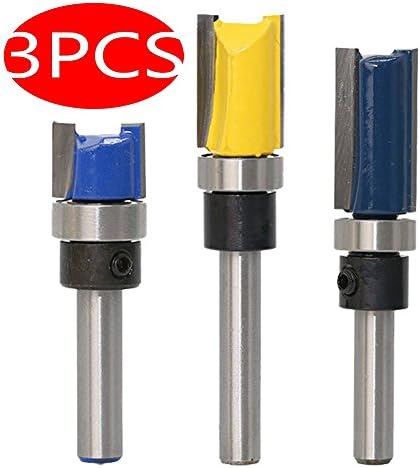 LGDehome 3Pcs Woodworking Milling Cutter Router Bit Alloy Blade Carbon Steel Handle Cutter Router For Wood Working