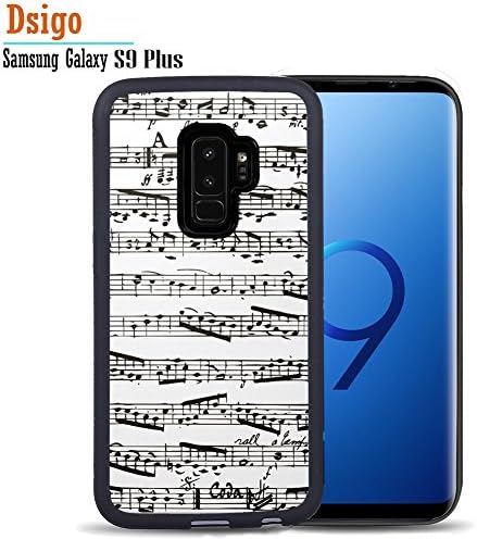 For Samsung S9 Plus Case, Dsigo TPU Black Full Cover Protective Samsung Galaxy S9 Plus 6.2" (2018 Released) - Sheet music