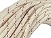 Yacht Braid Premium Polyester Rope 3/8 inch, White Red (100 feet)