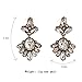 Fit&Wit Golden Tone Rhinestone Clear Crystal Drop Dangle Stud Earrings Jewelry Set