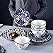 Wisenvoy Dinnerware Sets Plates and Bowls Sets Ceramic Dish Set Plate Set Stoneware Dinnerware Set Dishes Set for 4