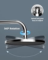 Hibbent Self-Cleaning Rainfall Shower Head 10 Inch Chrome, 360° Adjustable view 4