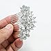 SEPBRDIALS Rhinestone Crystal Wedding Bridal Hair Side Comb Pins Hair Accessories Jewelry FA5071 (Silver)