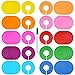 50 Pieces Colored Blank Closet Size Dividers Round Clothing Rack Dividers with Marker Pen