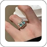 Andelaisi Boho Cute Cat Finger Ring - Vintage Cat Wrap Open Ring - Silver - Adjustable Stacking Ring - Jewelry for Women