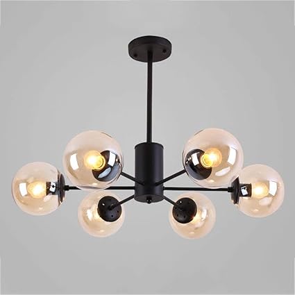 L L Lampadario In Vetro Sfera Moderna Ciondolo Luce Per Camera Da Letto Bar Clubhouse Cafe Soggiorno Illuminazione Brown 70x77 5cm Amazon It Casa E Cucina