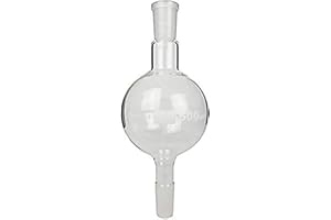 GSC BMF500-24-40, Borosilicate Glass Biomass Flask, 500ml Capacity, 24/40 Joint, Clear
