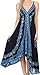 Sakkas Serenity Embroidered Batik Halter Dress
