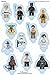 Cakeshop 12 x PRE-CUT Lego Star Wars Stand Up Edible Cake Toppers