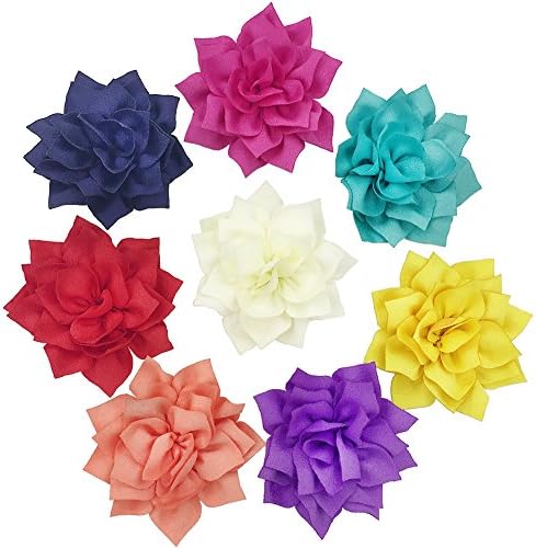 SUNYUM Dog Collar Flowers- Pet Charms- Flower Collars- Accessories For Cat Puppy Bowtie- Grooming Decoration Pack of 8
