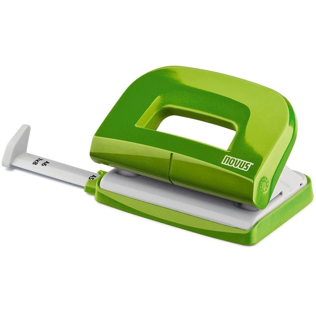 Novus E 210 Green Hole Punch with Stop Rail