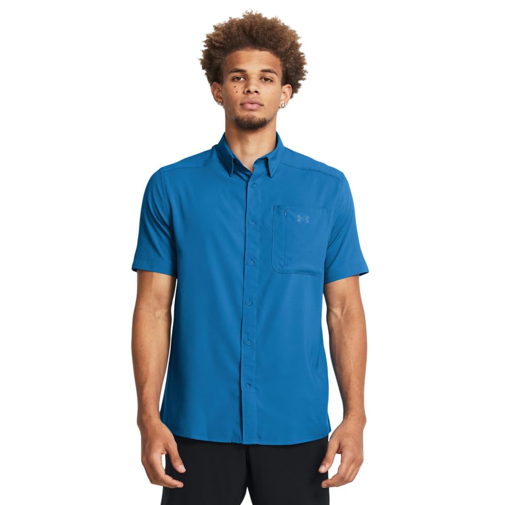 Under Armour Mens Drift Tide 2.0 Short-Sleeve T-Shirt, (406) Photon Blue / / Viral Blue, 3X-Large Tall