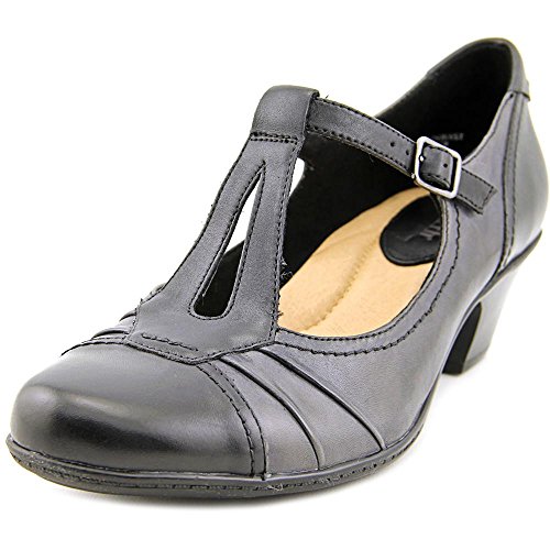 Earth Wanderlust Dress Pump Shoe - Leather/Black - Womens - 6.5