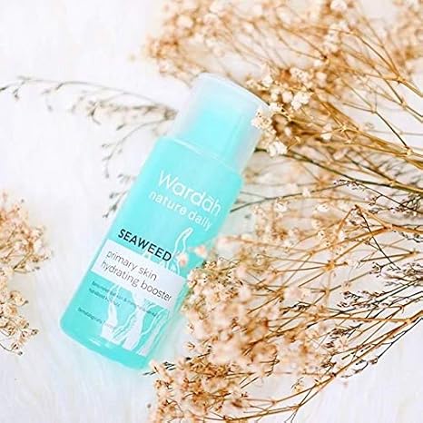 wardah facial toner seaweed primary hydrating booster