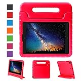NEWSTYLE Apple iPad Air 2 Case Shockproof Case Light Weight Kids Case Super Protection Cover Handle Stand Case for Kids Children For Apple iPad Air 2 (2014 Released) - Red Color