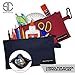 5 Pack - Heavy Duty 16 oz. Canvas Tool Bags with Dependable Metal Zippers, Multi-Purpose, Durable, Storage & Organize,12.5” x 7” Pouch, Easily Sorts Supplies
