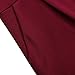 HiQueen Stylish Women Casual Short Sleeve High Waist Bodycon Party Dress (Burgundy M)