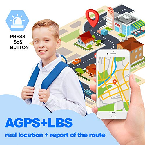 GreaSmart [SIM Card Included] Kids Smart Watch Phone for Girls Boys - IP68 Waterproof GPS Tracker Locator Touch Games SOS Outdoor Digital Wrist Cellphone Watch Bracelet for Holiday Birthday (Blue) - Thumbnail 3