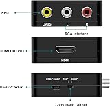 AXFEE RCA to HDMI Converter 1080P 720P USB Power PAL NTSC AV to HDMI view 4