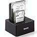 iDsonix Offline Clone Function Dual Bay USB 3.0 to SATA (SATA I/II/III) 2.5/3.5-Inch HDD SSD External Hard Drive Docking Station[UASP Protocol and 2 x 8TB Supported]-Black