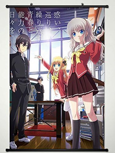 Amazon Com Wall Scroll Poster Fabric Painting For Anime Charlotte Amazon Com Wall Scroll Poster Fabric Painting For Anime Charlotte