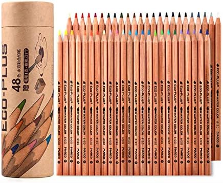 Thethan 24/36/48/72 Colors Colouring Pencils Set Oil Based Color for Artist Field Sketch Drawing