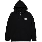 HUF Set Men's Classic Logo Full Zip Hoodie – Zip Up Hoodie Inspired by Skate Culture and Streetwear Heritage