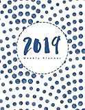 Weekly Planner 2019: Dotted Cover 12 Months Plan Notebook | January - December Daily & Weekly Organi by Brickshub Publishing