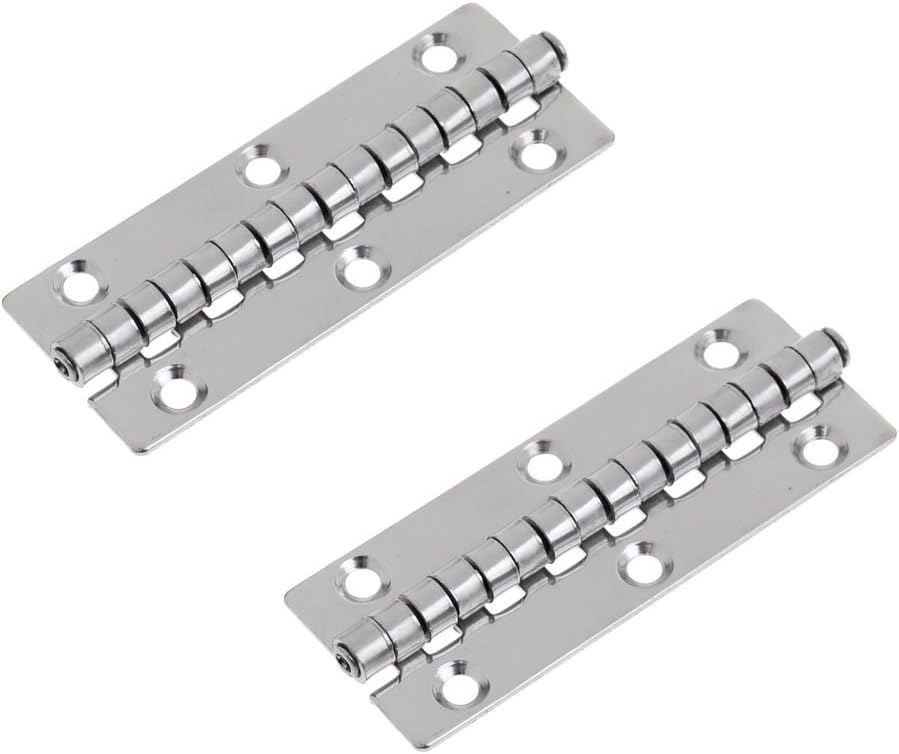 MonkeyJack 2 Pieces Durable Stainless Steel Marine Boat Yacht Pontoon Boat Gate Lift Piano Door