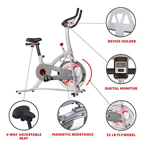 Sunny Health Spin Bike Magnetic Vs Friction Sunny Health Fitness Indoor  Cycling Bike With Magnetic
