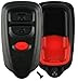 KeylessOption Keyless Entry Remote Car Key Fob Shell Case Pad Cover for Isuzu Rodeo Passport HYQ1512R