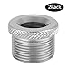 Neewer 2 Pieces Screw Thread Adapter 5/8-inch Female to 3/8-inch Male Durable Solid Nickel Brass for Camera Mounts Microphone Stands and LCD Monitors