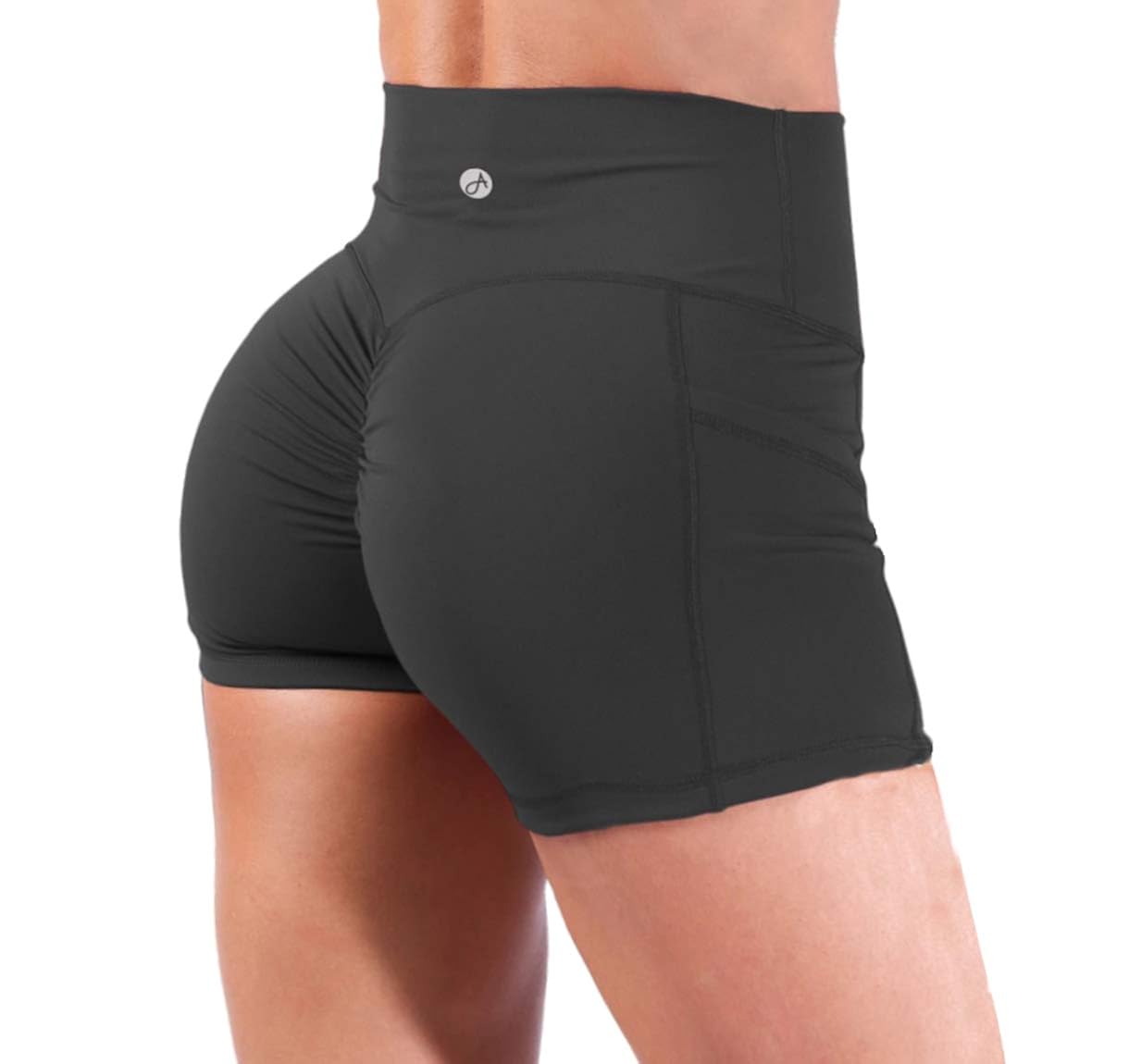Buy Aurgelmir Women's Workout Biker Shorts Booty Scrunch High Waisted