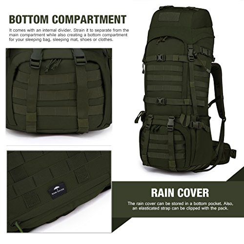 Mardingtop 65+10L/65L Internal Frame Backpack Tactical Military Molle