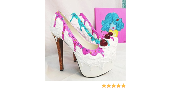 cream platform shoes