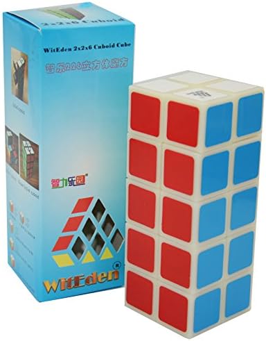 WitEden 2x2x5 Cuboid Magic Cube Speed Cube Twisty Puzzle Luminous Body Glow in the Dark